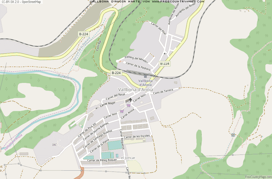 Karte Von Vallbona d