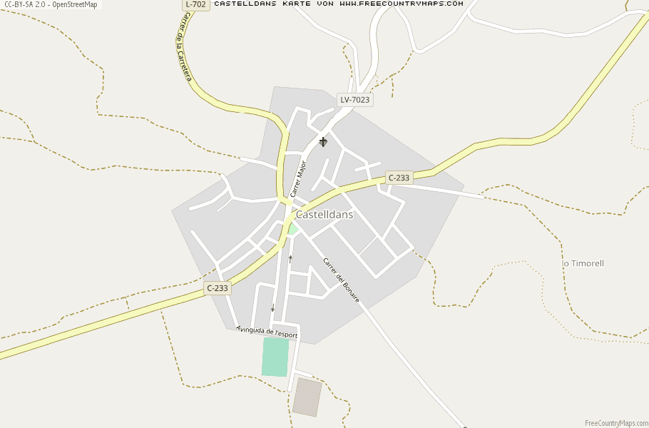 Karte Von Castelldans Spanien