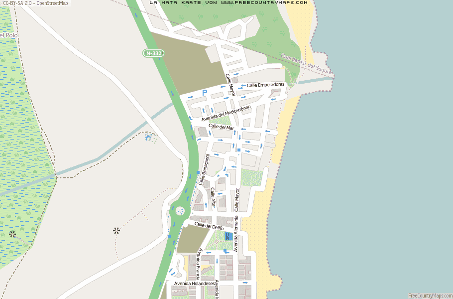 Karte Von La Mata Spanien