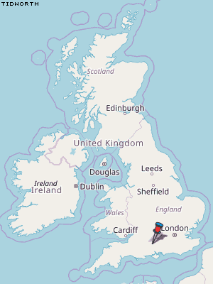 Tidworth Karte Vereinigtes Knigreich