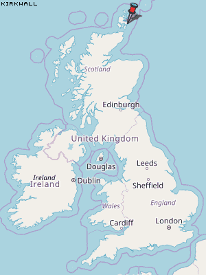 Kirkwall Karte Vereinigtes Knigreich