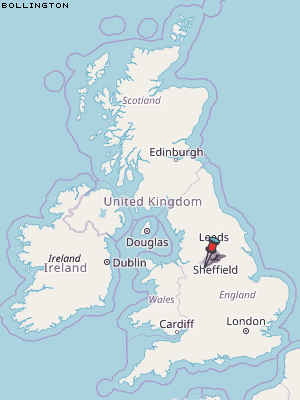 Bollington Karte Vereinigtes Knigreich
