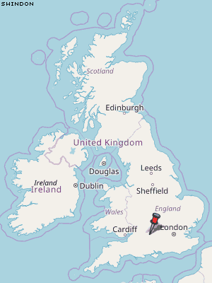 Swindon Karte Vereinigtes Knigreich