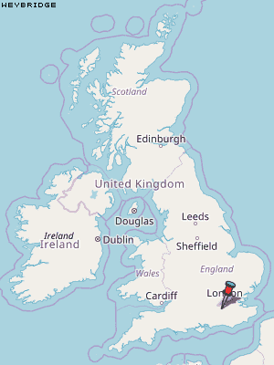 Weybridge Karte Vereinigtes Knigreich
