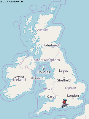 Bournemouth Karte Vereinigtes Knigreich