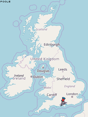 Poole Karte Vereinigtes Knigreich