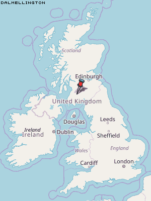 Dalmellington Karte Vereinigtes Knigreich