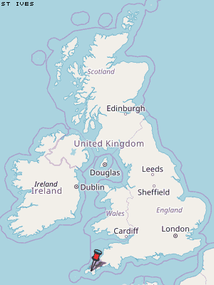 St Ives Karte Vereinigtes Knigreich