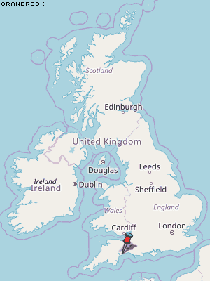 Cranbrook Karte Vereinigtes Knigreich