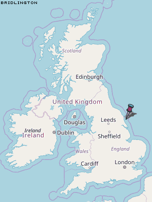 Bridlington Karte Vereinigtes Knigreich