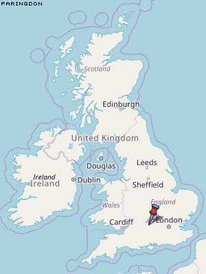 Faringdon Karte Vereinigtes Knigreich