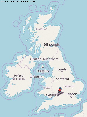 Wotton-under-Edge Karte Vereinigtes Knigreich