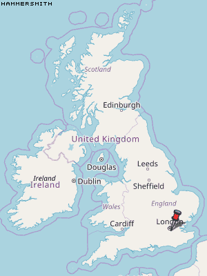 Hammersmith Karte Vereinigtes Knigreich