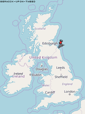 Berwick-upon-Tweed Karte Vereinigtes Knigreich