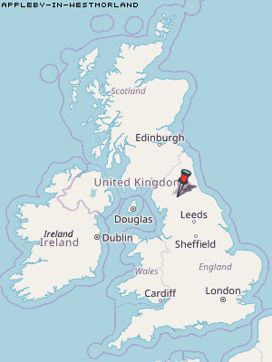 Appleby-in-Westmorland Karte Vereinigtes Knigreich