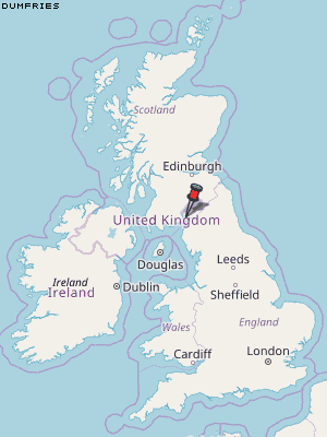 Dumfries Karte Vereinigtes Knigreich