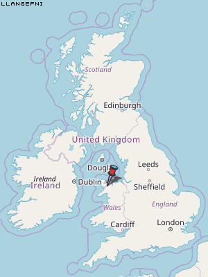Llangefni Karte Vereinigtes Knigreich