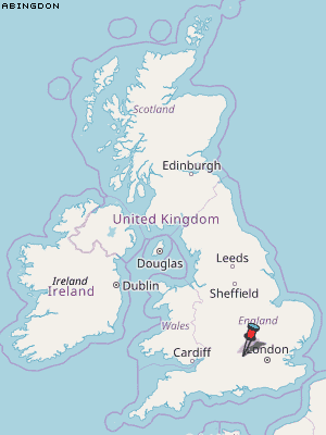 Abingdon Karte Vereinigtes Knigreich