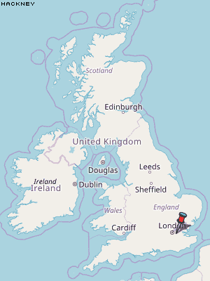 Hackney Karte Vereinigtes Knigreich