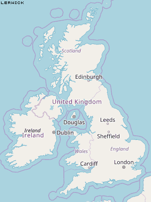 Lerwick Karte Vereinigtes Knigreich