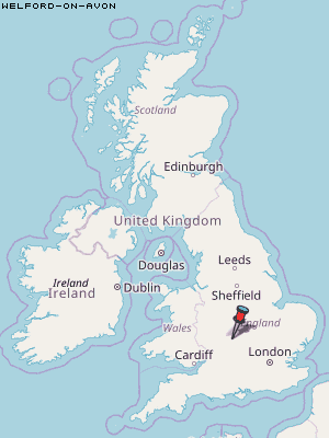 Welford-on-Avon Karte Vereinigtes Knigreich