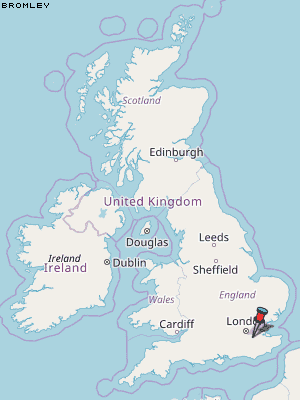Bromley Karte Vereinigtes Knigreich