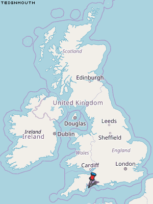 Teignmouth Karte Vereinigtes Knigreich