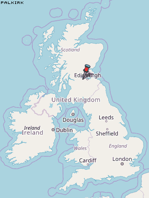 Falkirk Karte Vereinigtes Knigreich