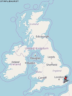 Staplehurst Karte Vereinigtes Knigreich