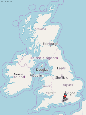 Totton Karte Vereinigtes Knigreich