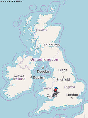 Abertillery Karte Vereinigtes Knigreich