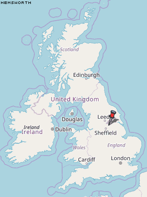 Hemsworth Karte Vereinigtes Knigreich