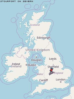 Stourport on Severn Karte Vereinigtes Knigreich