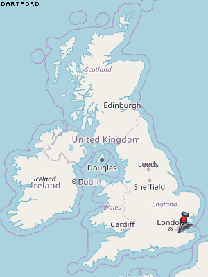 Dartford Karte Vereinigtes Knigreich