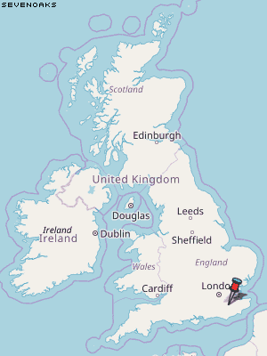 Sevenoaks Karte Vereinigtes Knigreich