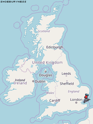 Shoeburyness Karte Vereinigtes Knigreich