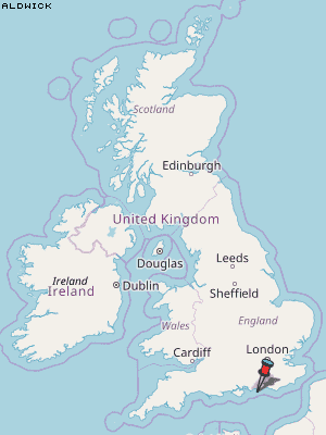 Aldwick Karte Vereinigtes Knigreich