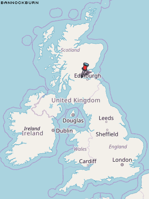 Bannockburn Karte Vereinigtes Knigreich