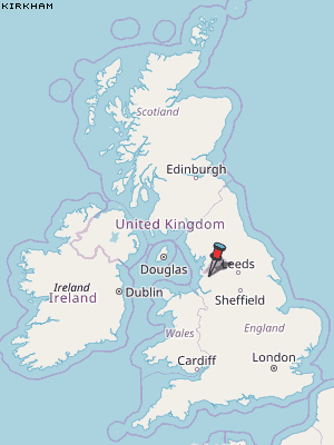 Kirkham Karte Vereinigtes Knigreich