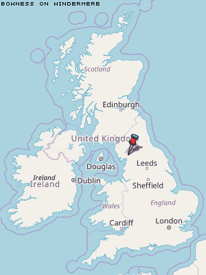 Bowness on Windermere Karte Vereinigtes Knigreich