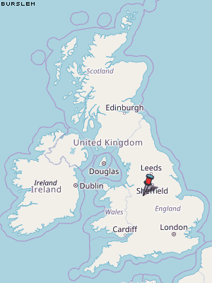 Burslem Karte Vereinigtes Knigreich
