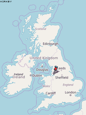 Kirkby Karte Vereinigtes Knigreich