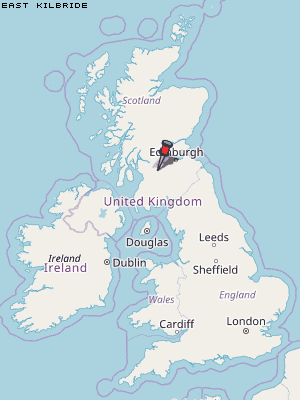 East Kilbride Karte Vereinigtes Knigreich
