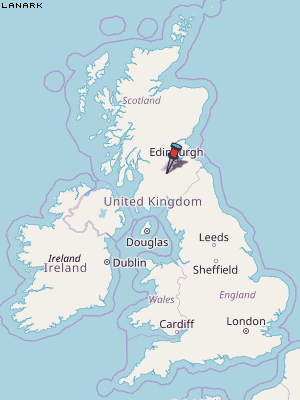Lanark Karte Vereinigtes Knigreich