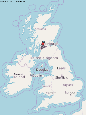 West Kilbride Karte Vereinigtes Knigreich