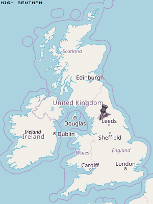High Bentham Karte Vereinigtes Knigreich
