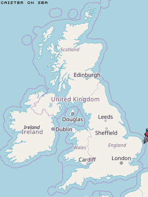 Caister on Sea Karte Vereinigtes Knigreich