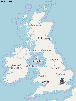 Bracknell Karte Vereinigtes Knigreich