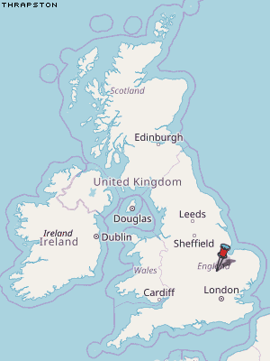 Thrapston Karte Vereinigtes Knigreich