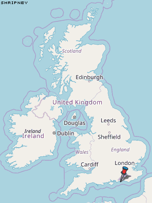 Shripney Karte Vereinigtes Knigreich